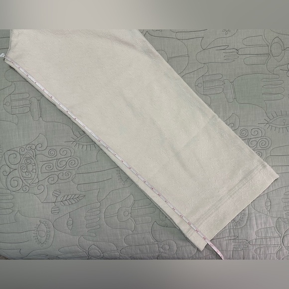 NWT Anthro Pilcro The Skipper High-Rise Crop Wide-Leg Jeans 28 Cream Houndstooth - Picture 7 of 12